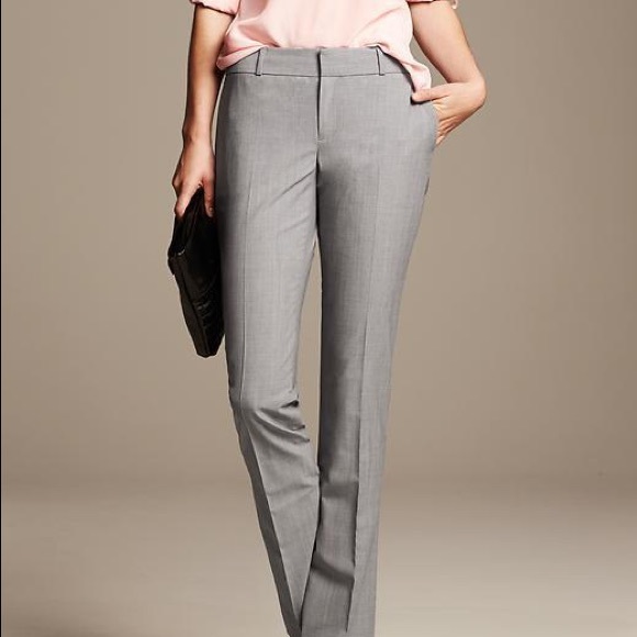 Banana republic Martin fit work trouser pants straight leg pant grey business - Picture 14 of 14